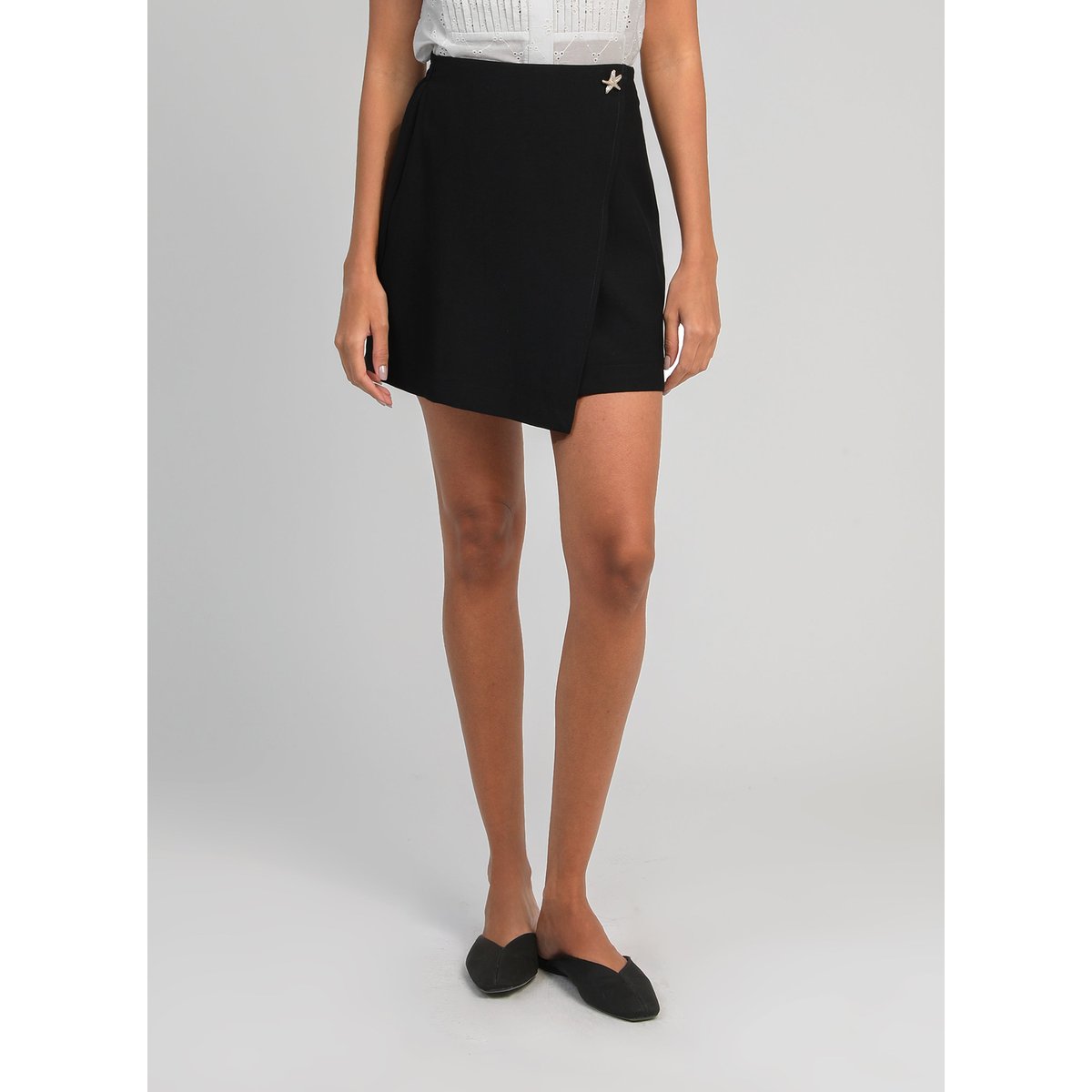 Jupe Courte GIOVANI noir, AN'GE