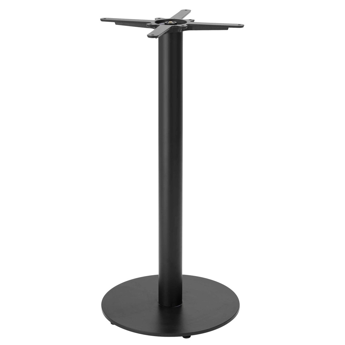 Table haute en aggloméré avec revêtement mélaminé RIVOLI béton gris, OVIALA