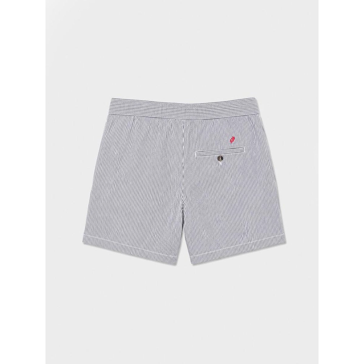 Bermuda ceinture élastiquée CLEMIBER marine, TBS