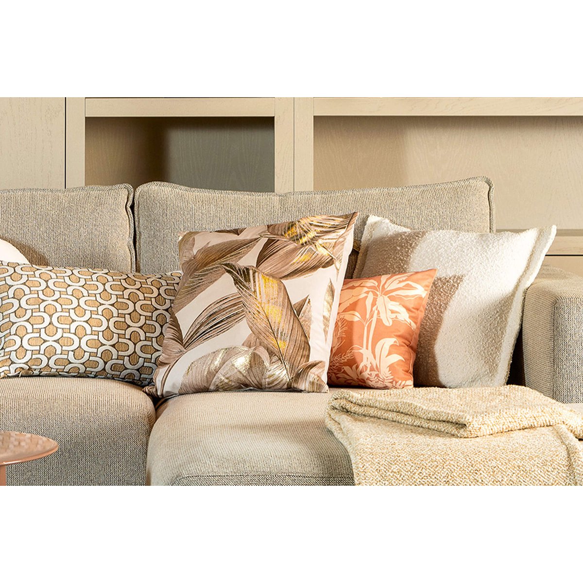 Coussin Aaron rose clair, DUTCH DECOR