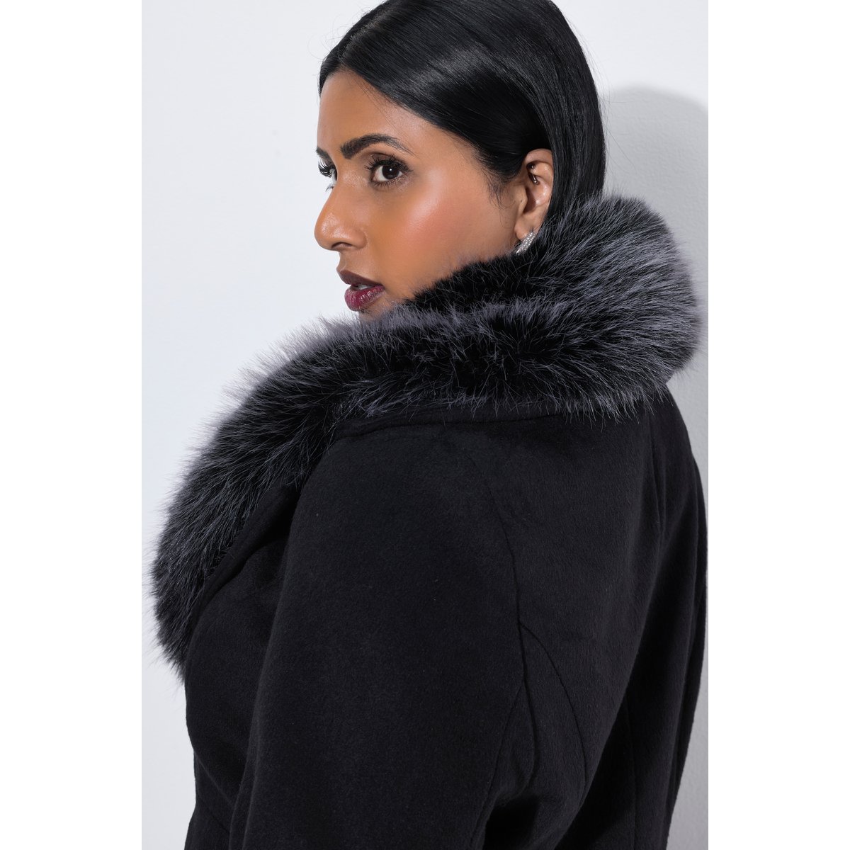 Manteau coupe princesse noir, ULLA POPKEN