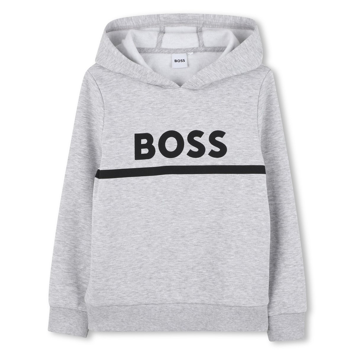 Sweat à capuche gris chine, BOSS KIDSWEAR