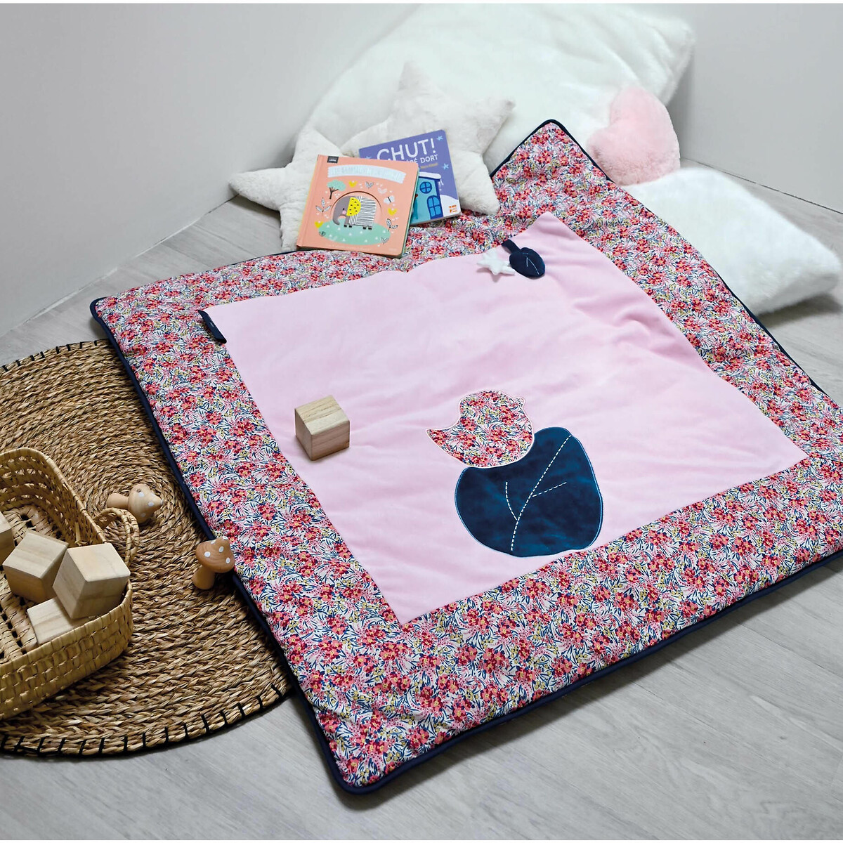 Tapis de parc tapidou Boh'aime rose, DOUDOU ET COMPAGNIE
