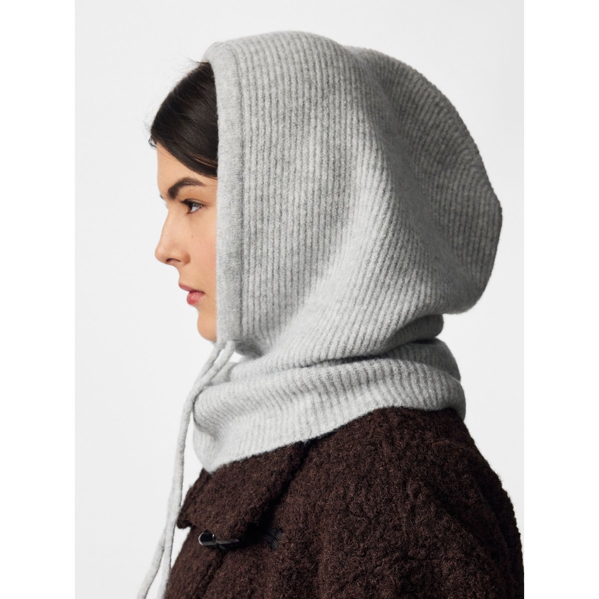 Cagoule gris - light grey melange1, PIECES