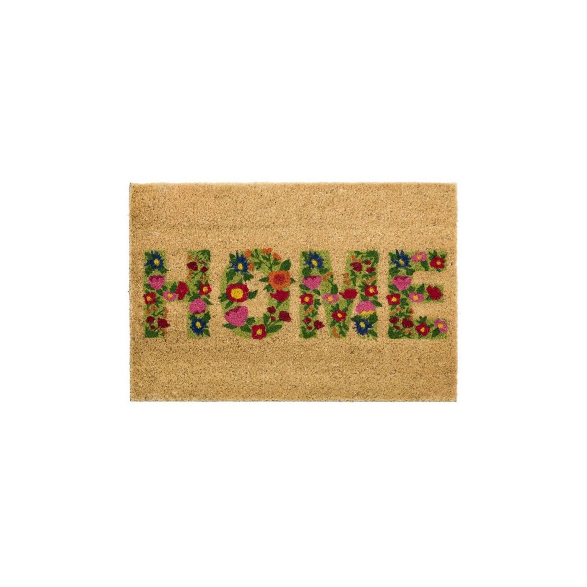 Paillasson en Coco Home Fleuri multicolore, WADIGA
