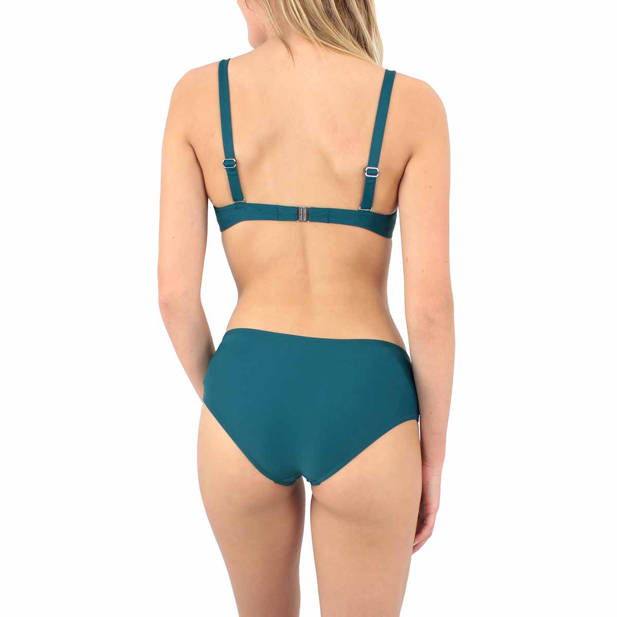 Bas de maillot shorty bijoux Belle-Ile vert, LAURA BY JANINE ROBIN