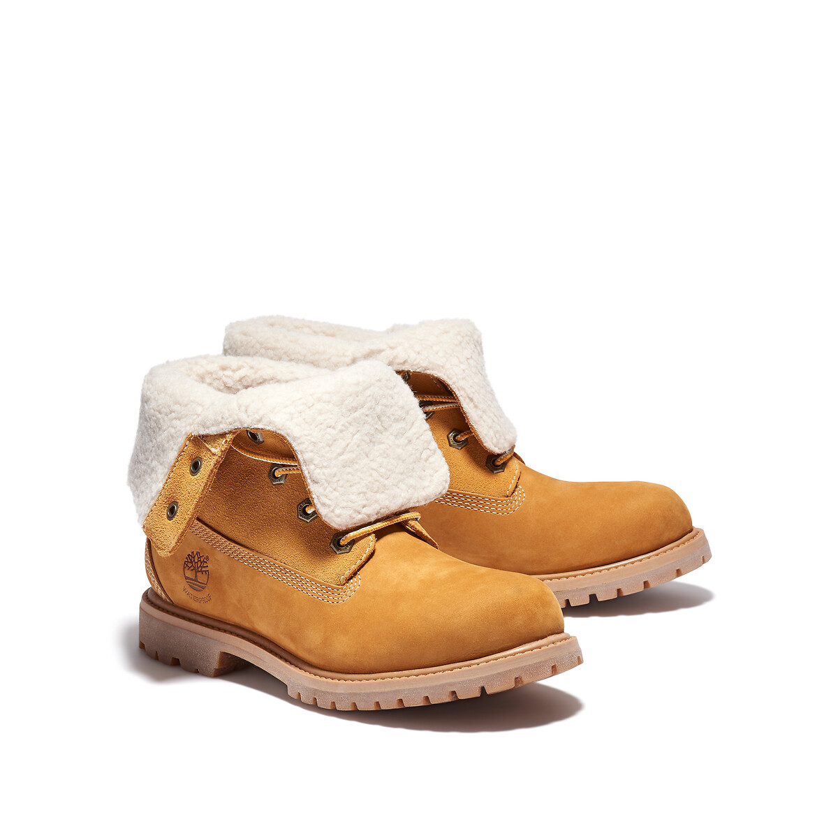 Bottines fourrées à lacets TIMBERLAND PREMIUM MID WARM miel, TIMBERLAND