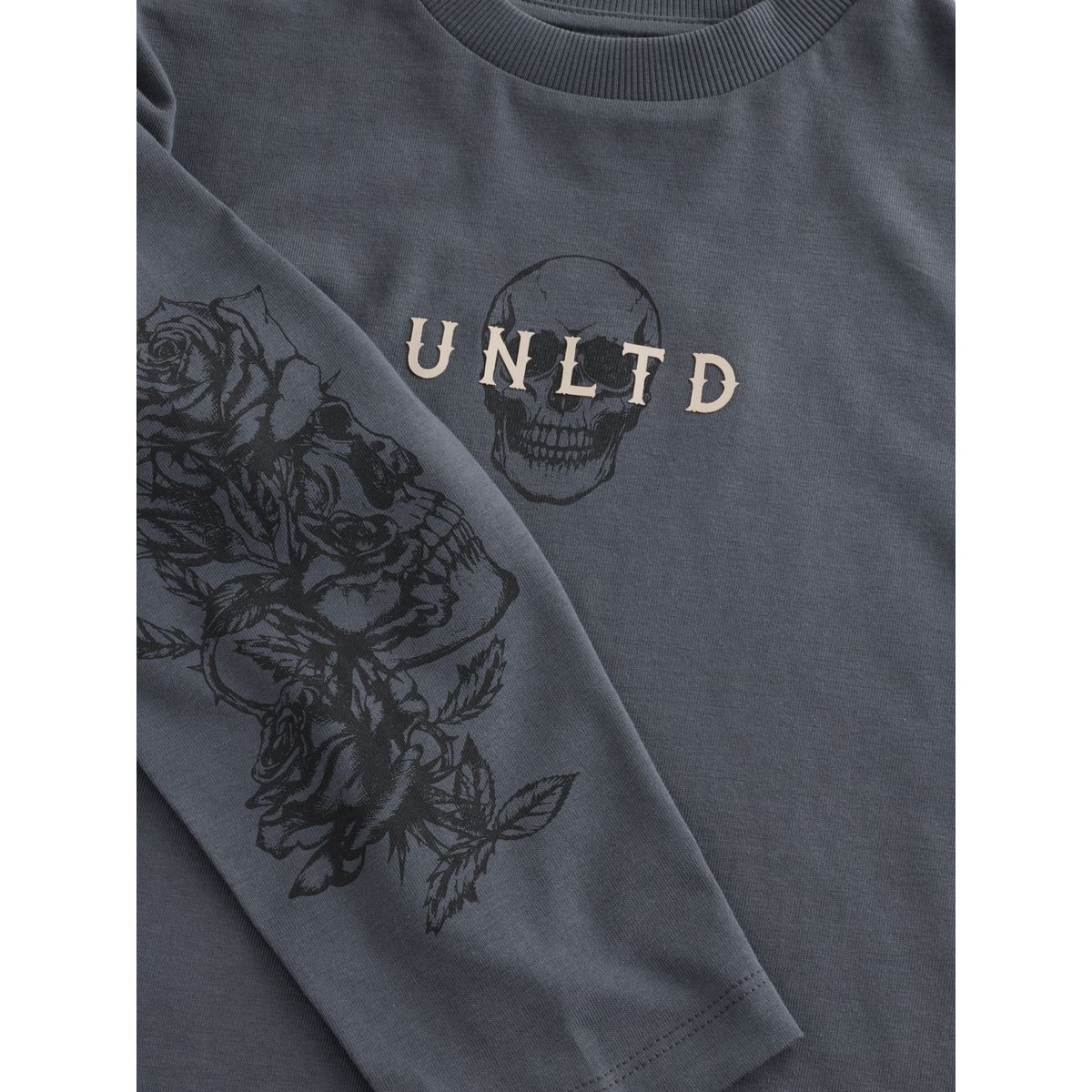 T-shirt décontracté à motif, lot de 3 gris/blanc/ciment, NEXT