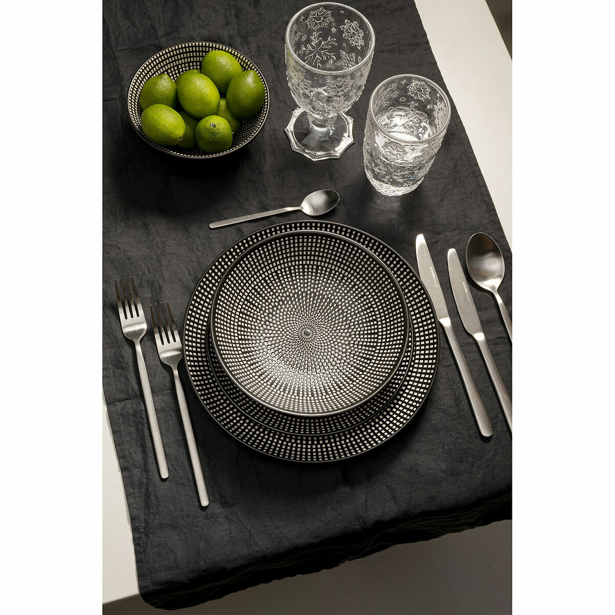 Set di stoviglie Tokyo (12pz) nero , KARE DESIGN