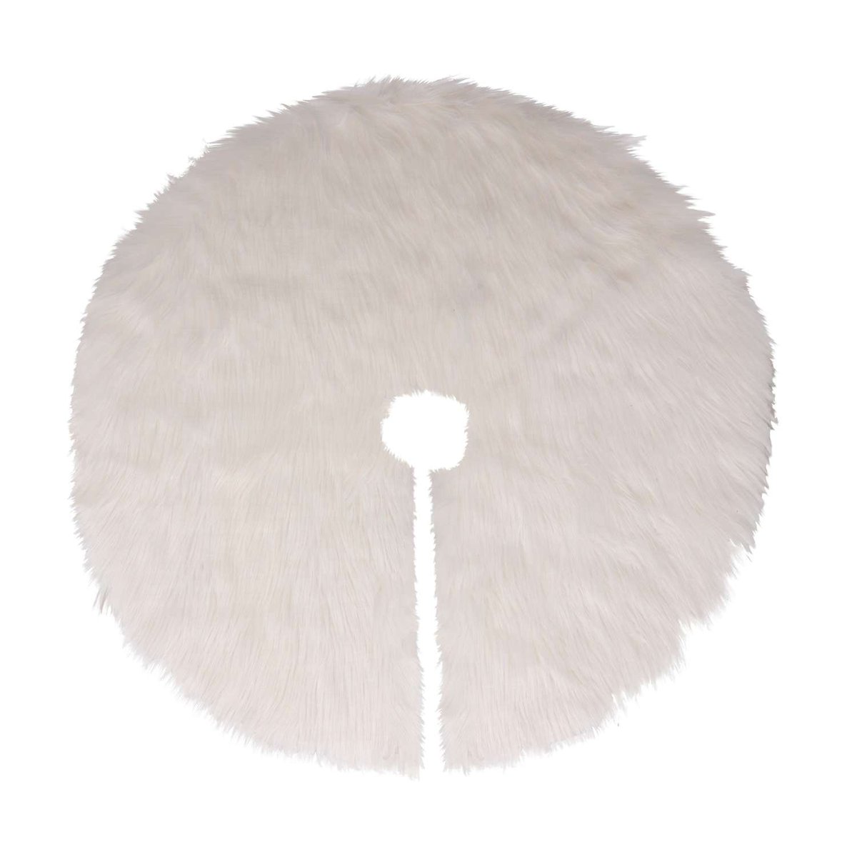Tapis pour sapin de Noël duveteux blanc, ATMOSPHERA