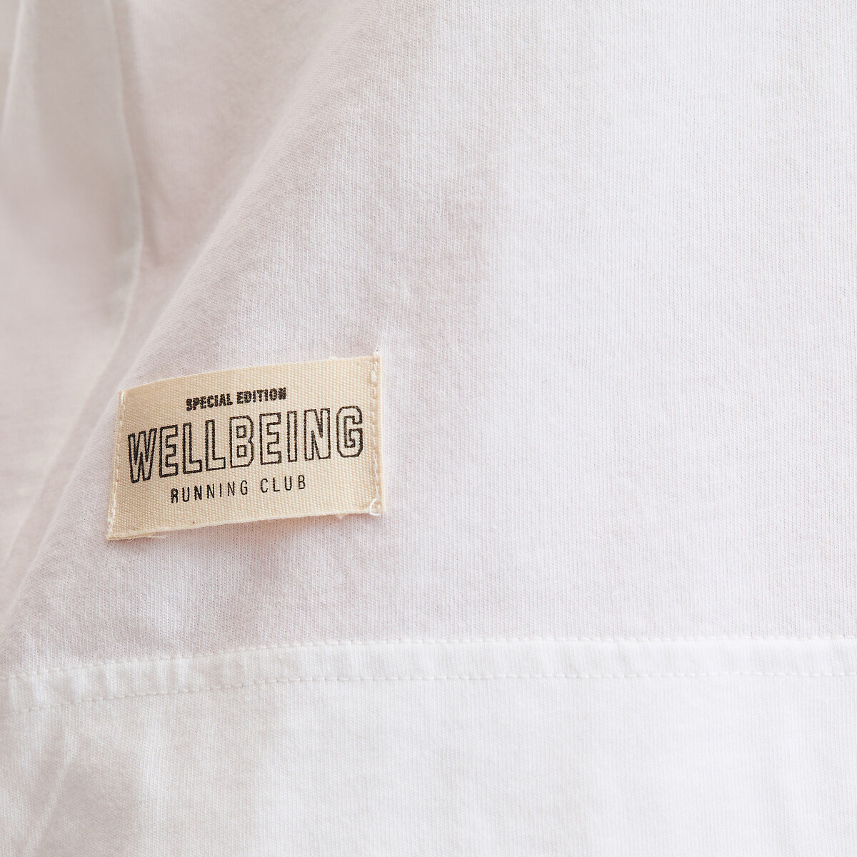 Loose Oversize Cotton Short Sleeve T-Shirt with Crew Neck white, LA REDOUTE COLLECTIONS