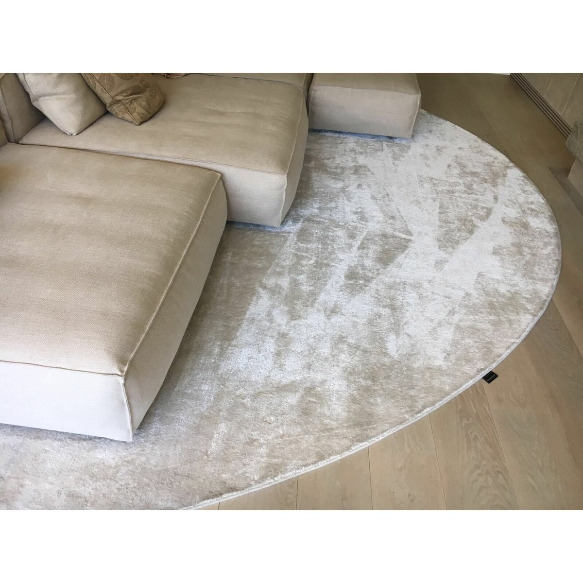 Tapis rectangulaire en soie, SILKY blanc, RECOLLECTION