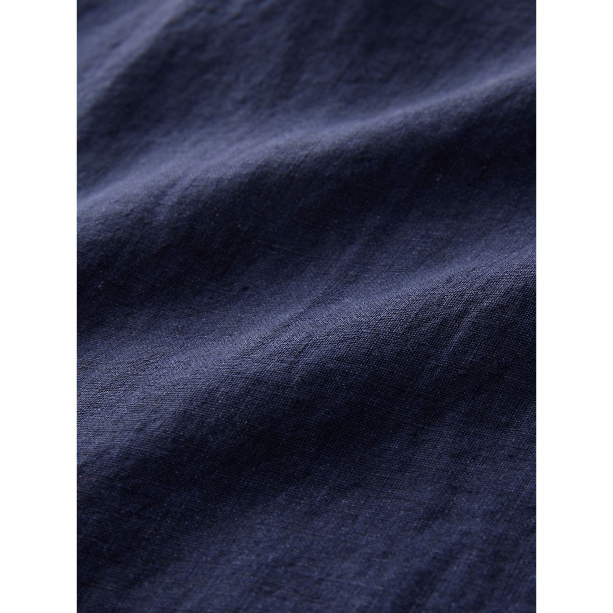 Pantalon lin taille élastique signature bleu marine, NEXT