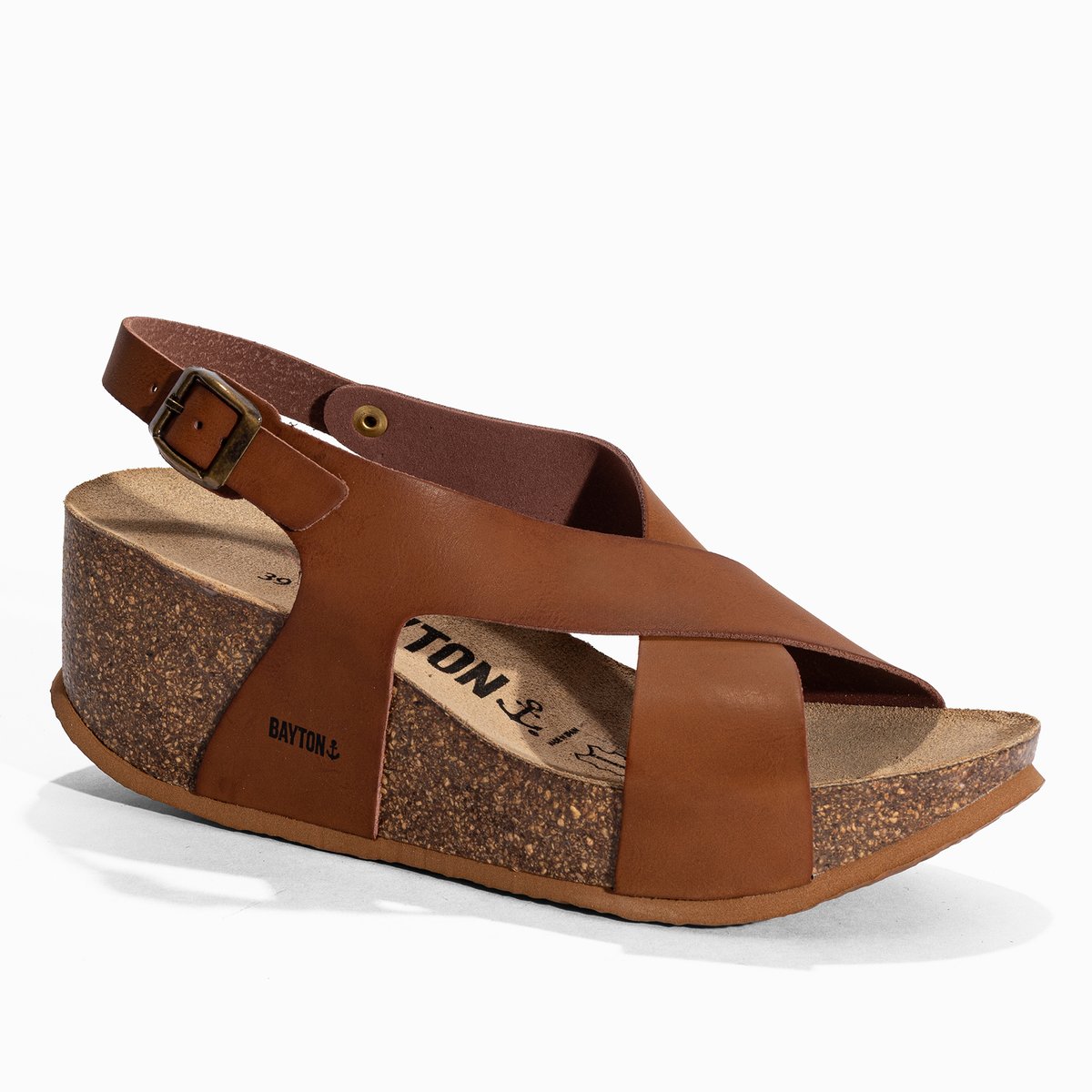 Sandales s REA marron, BAYTON