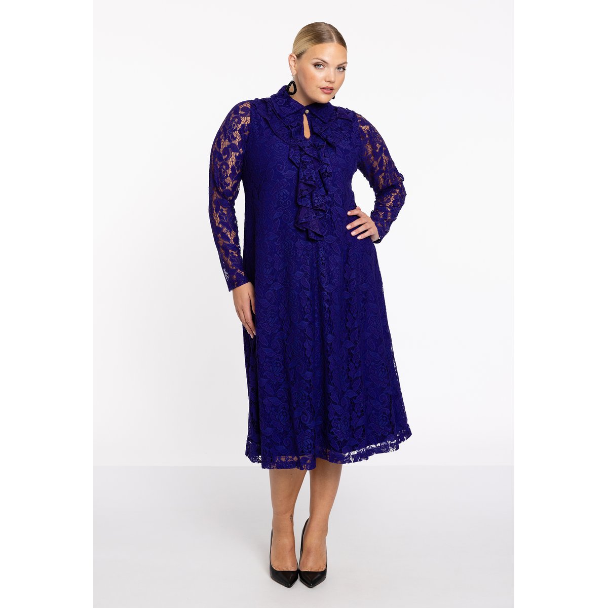 Robe à volants violet, YOEK