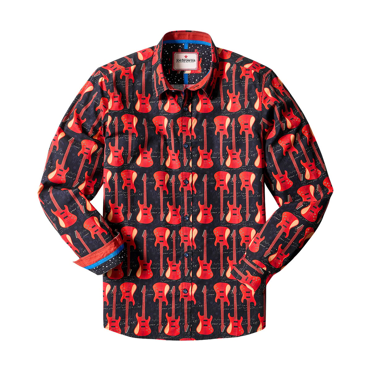 Chemise Chic à Double Col Distinction noir, JOE BROWNS