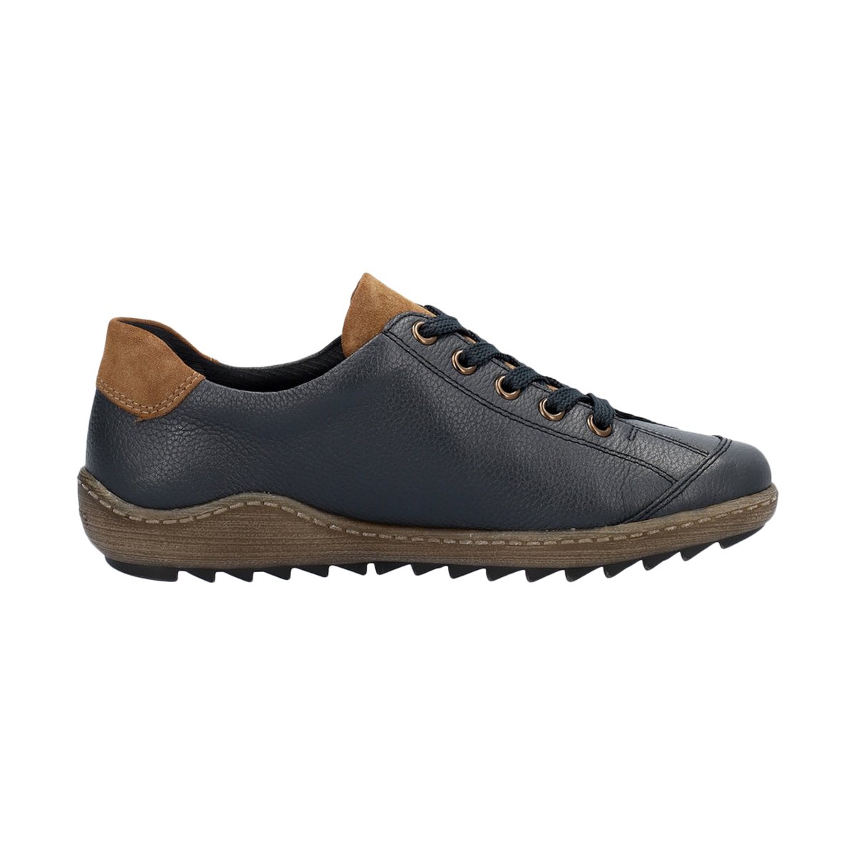 Basket Basse Cuir Maya bleu combi, REMONTE