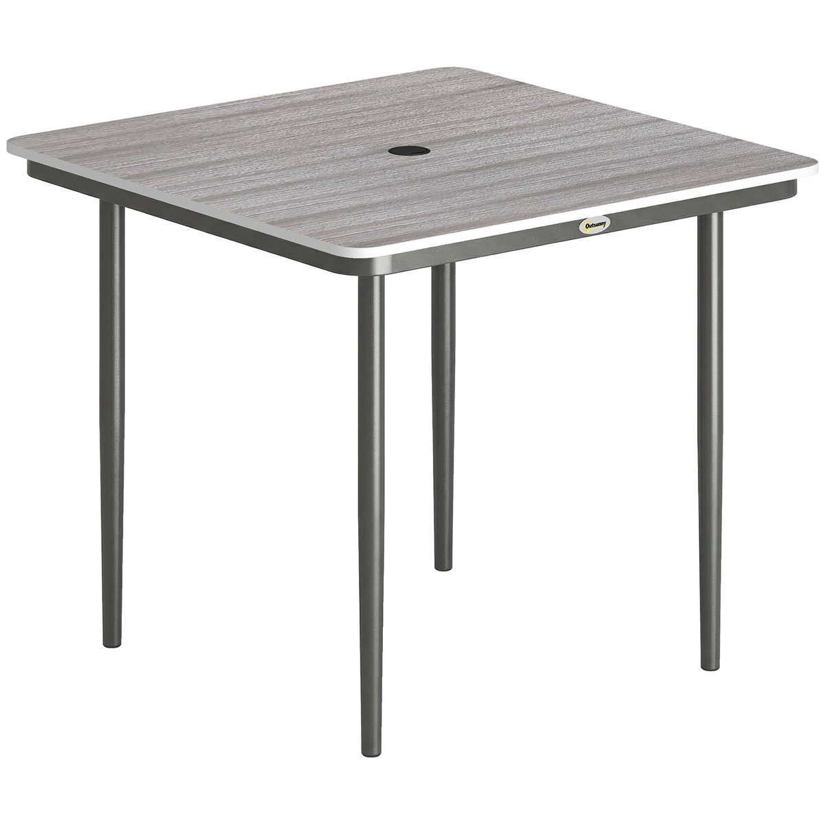 Table de jardin Métal Gris Clair gris clair, OUTSUNNY