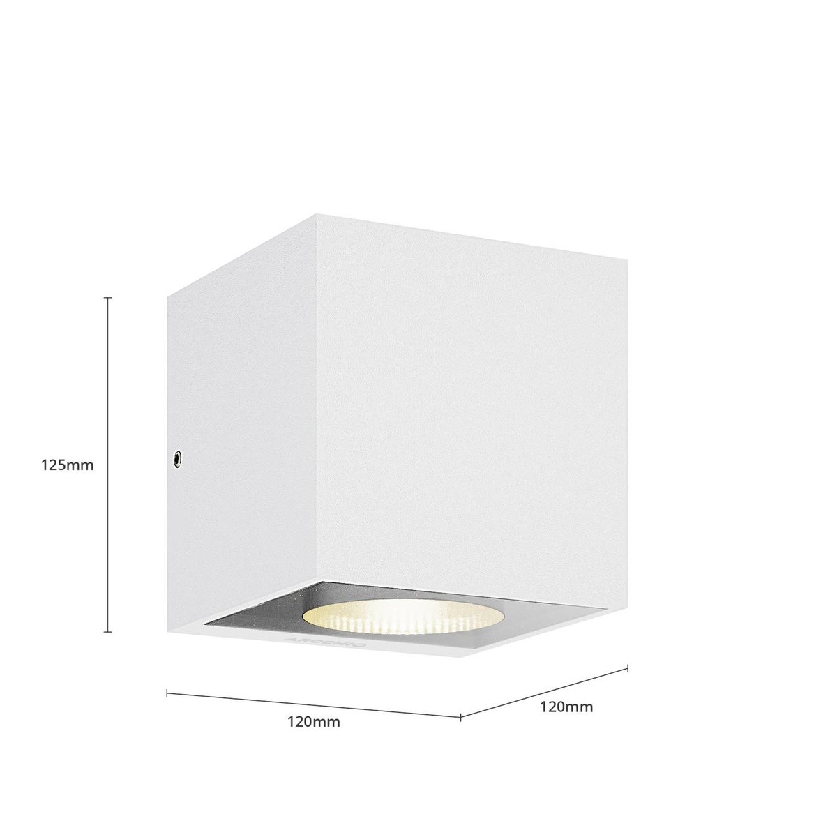 Applique extérieure en aluminium moderneLED blanc, ARCCHIO