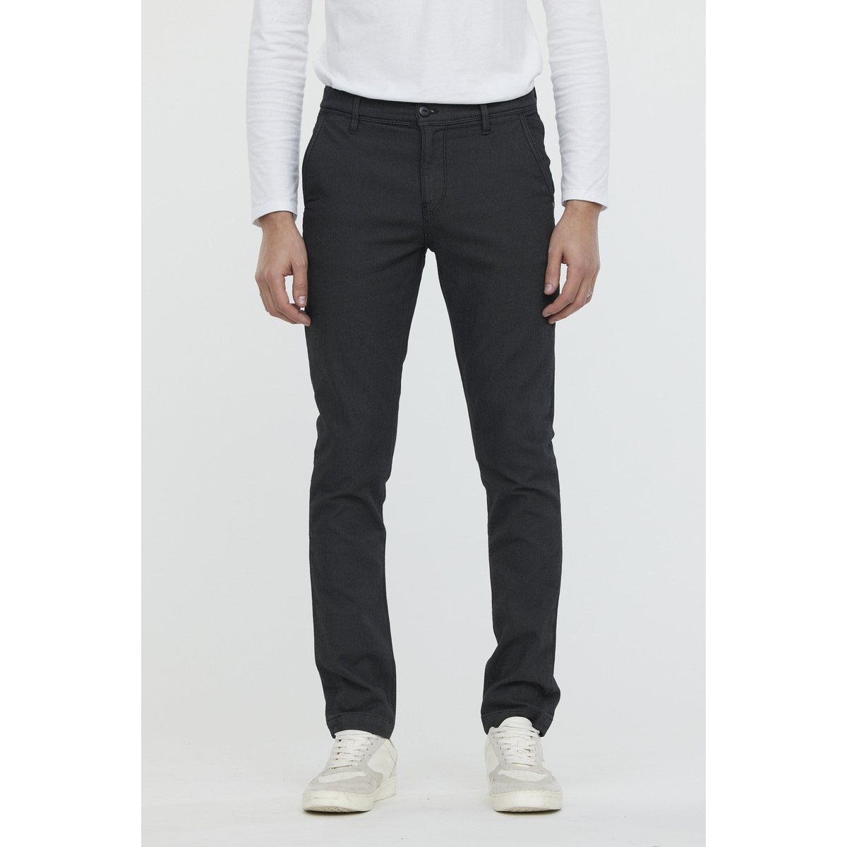 Pantalon coton chino straight GALANT anthracite, LEE COOPER