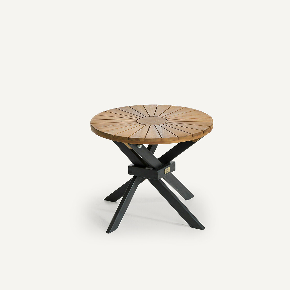 Table basse de jardin ronde, en acacia, JAKTA naturel/noir, AM.PM