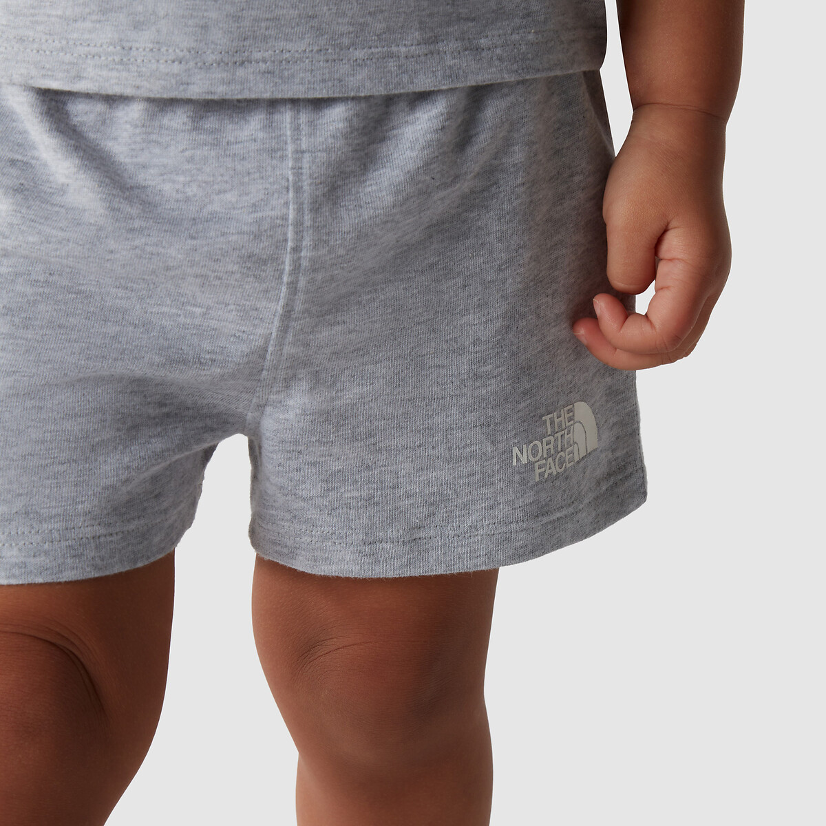 T-Shirt/Shorts Outfit pink + grey, THE NORTH FACE