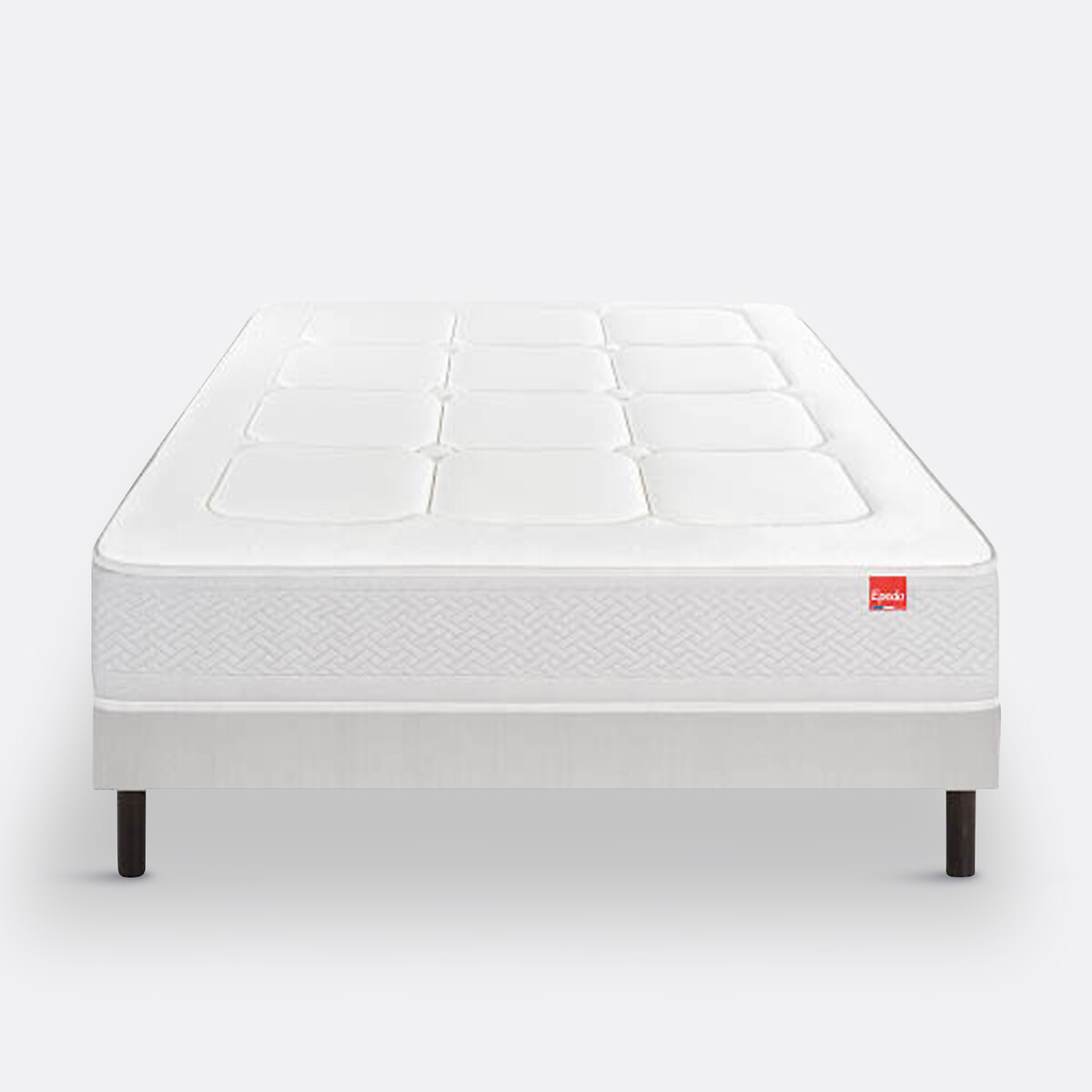Ensemble matelas 700 ressorts Inoubliable +sommier gris souris, EPEDA