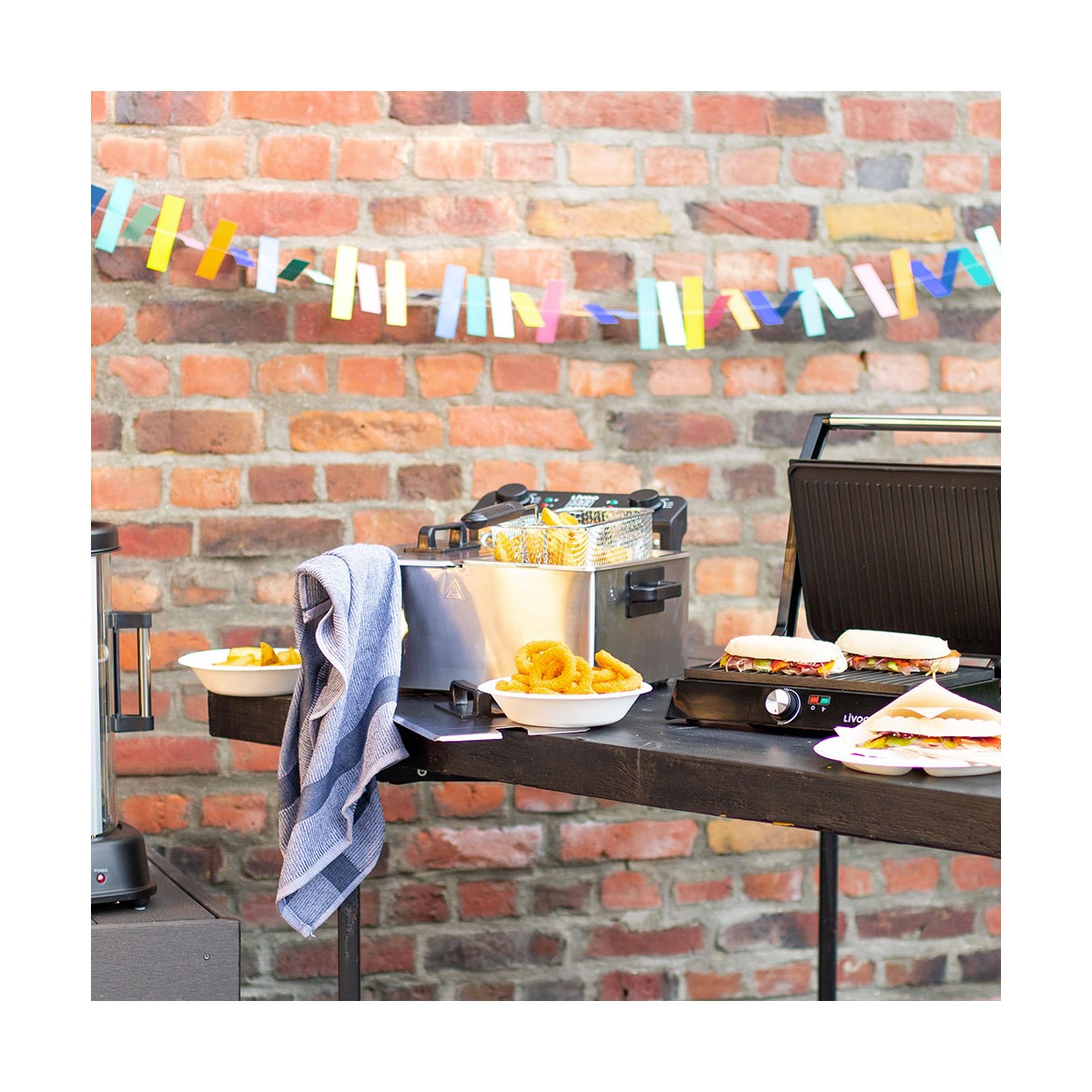 Friteuse double 2 x 3 L gris, LIVOO