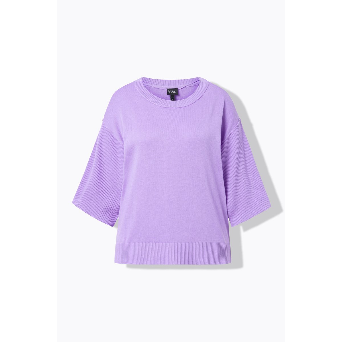 Pull oversize à manches 3/4 en lavande, ULLA POPKEN