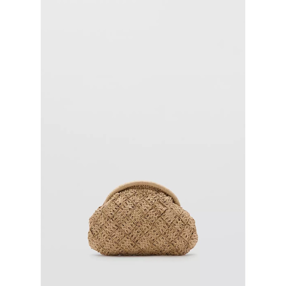 Pochette en fibre naturelle beige, MANGO TEEN