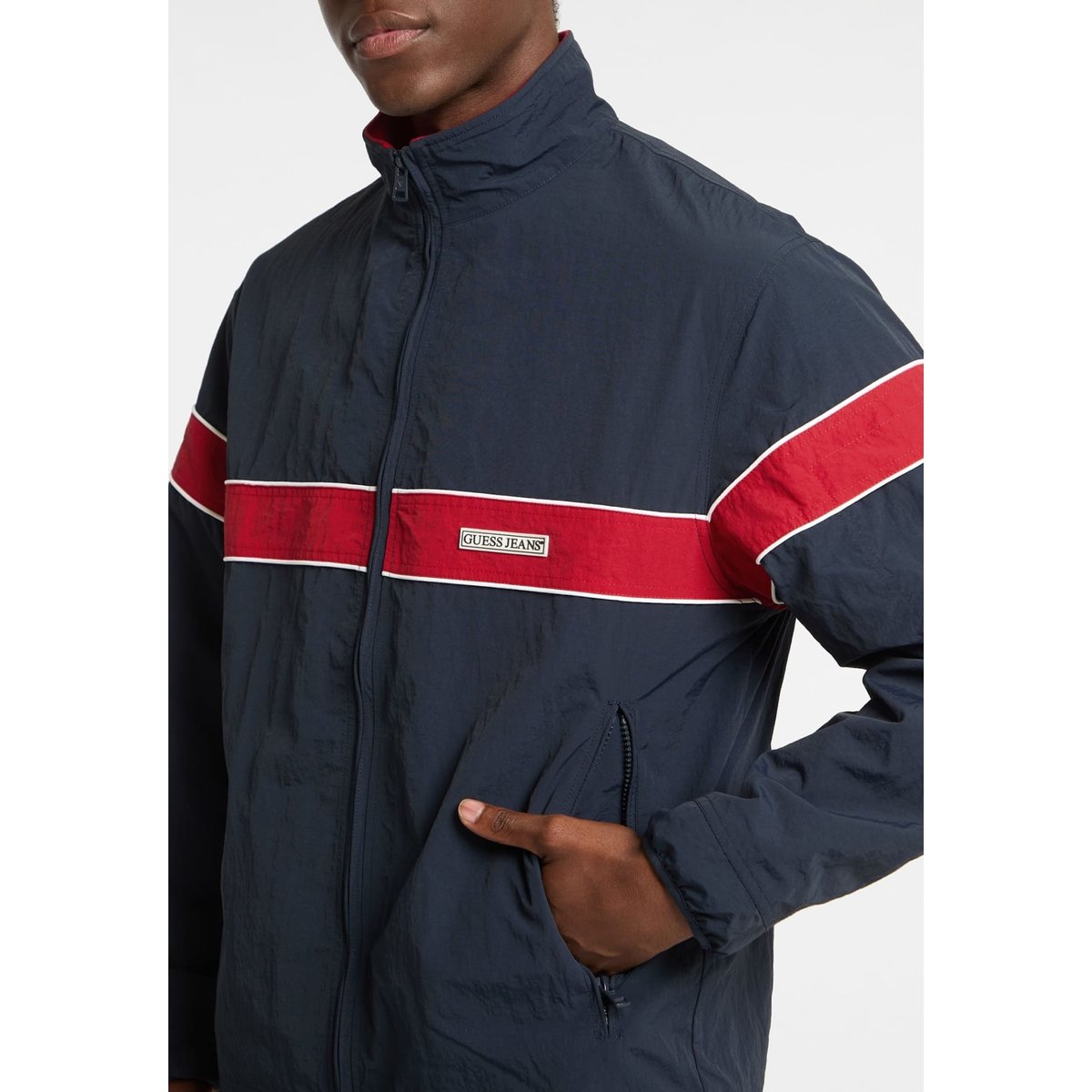 Blouson Coupe-Vent bleu, GUESS