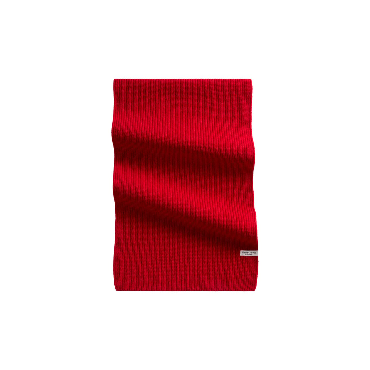 écharpe tricotée en mélange de laine vierge fine rouge, MARC O'POLO