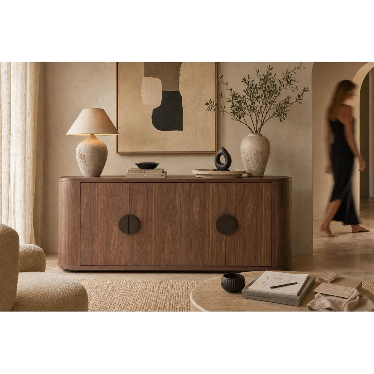 Buffet en noyer collection WINDSOR noyer, RECOLLECTION
