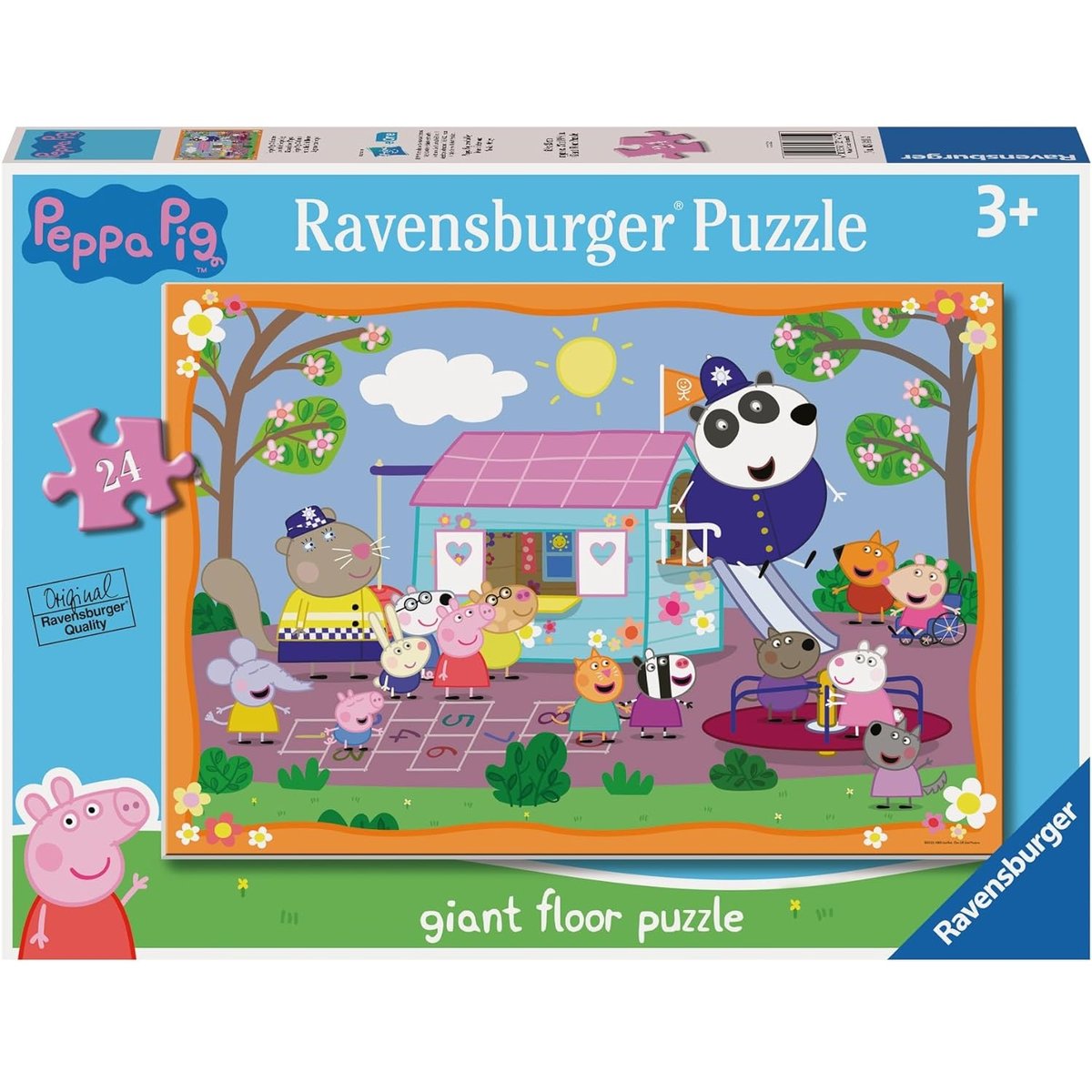 Puzzle géant Le club de Peppa Pig 24 pcs bleu, RAVENSBURGER