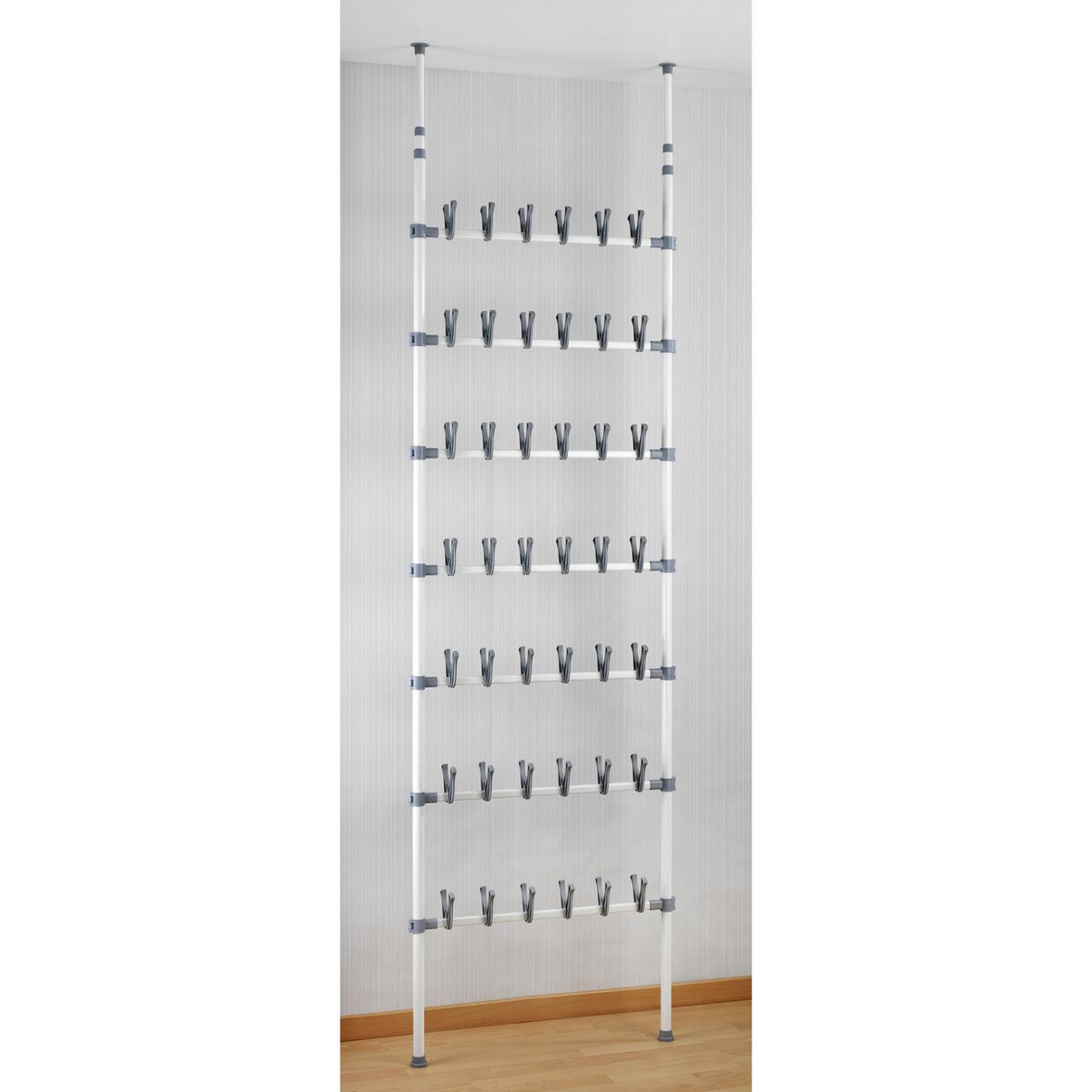 Etagère à chaussures télescopique 42 paires ATLAS blanc, WENKO