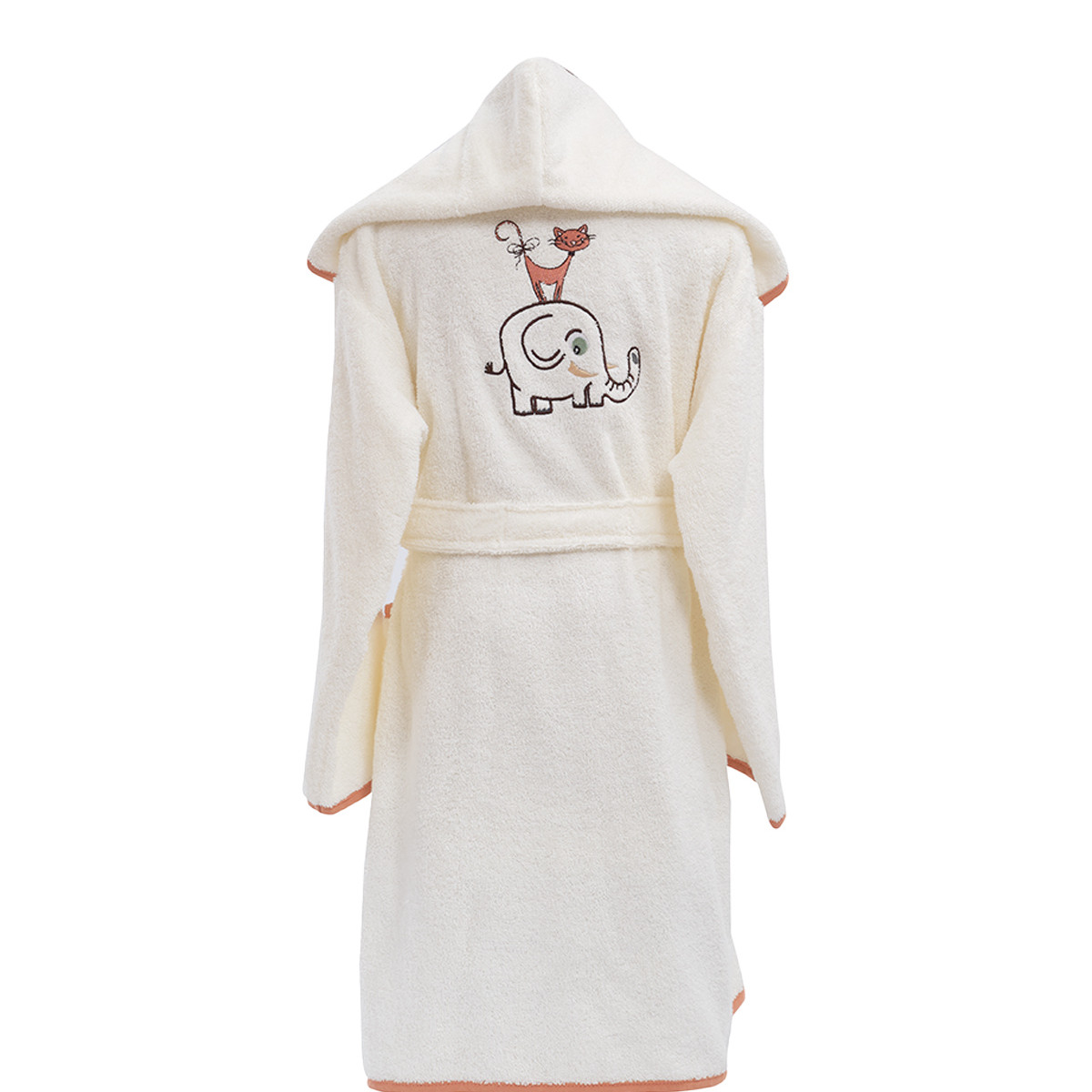 Peignoir de bain enfant 450 g/m² ZOO ZOO ecru, SENSEI MAISON