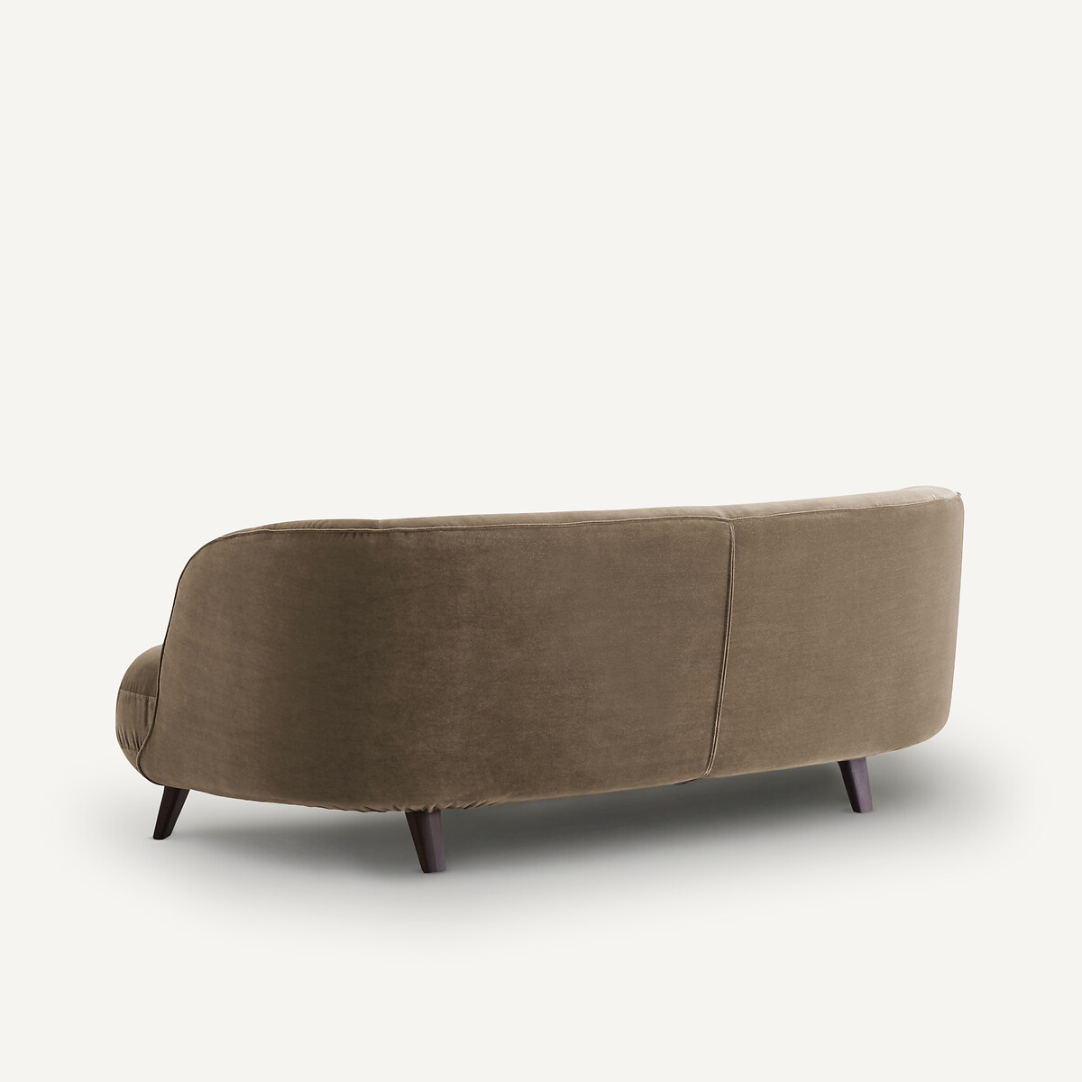 3-zits fluwelen bank, ROSEBURY, ontwerp door Emmanuel Gallina beige cendré, AM.PM X EMMANUEL GALLINA