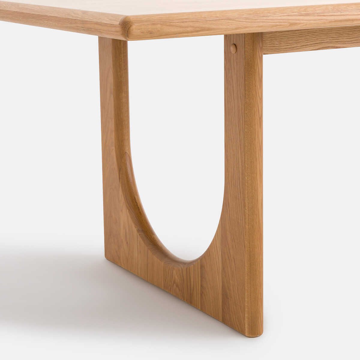 Table à manger, en chêne et plaqué, 8 à 10 couverts, DOUVE chêne, LA REDOUTE INTERIEURS