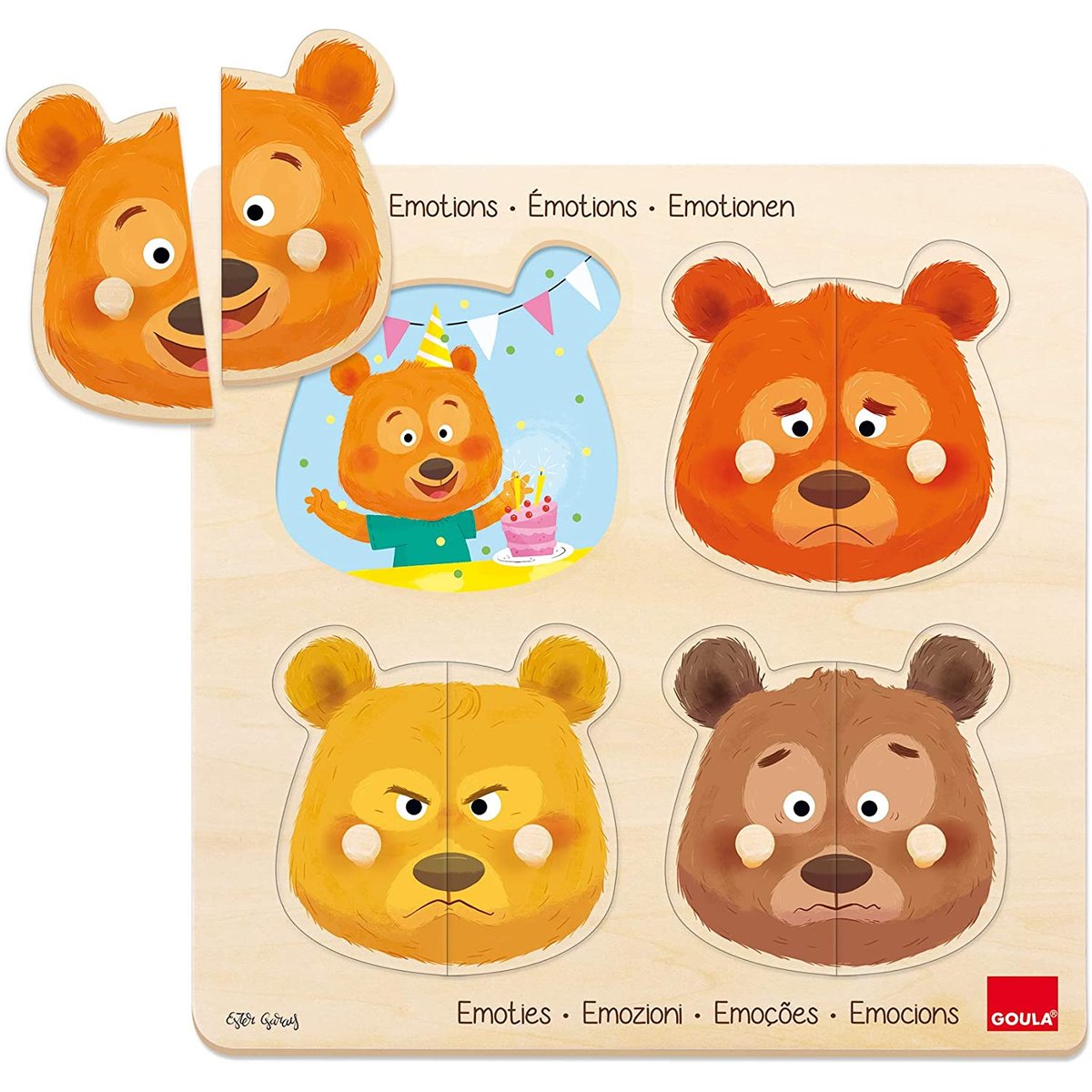 Puzzle émotions beige, GOULA