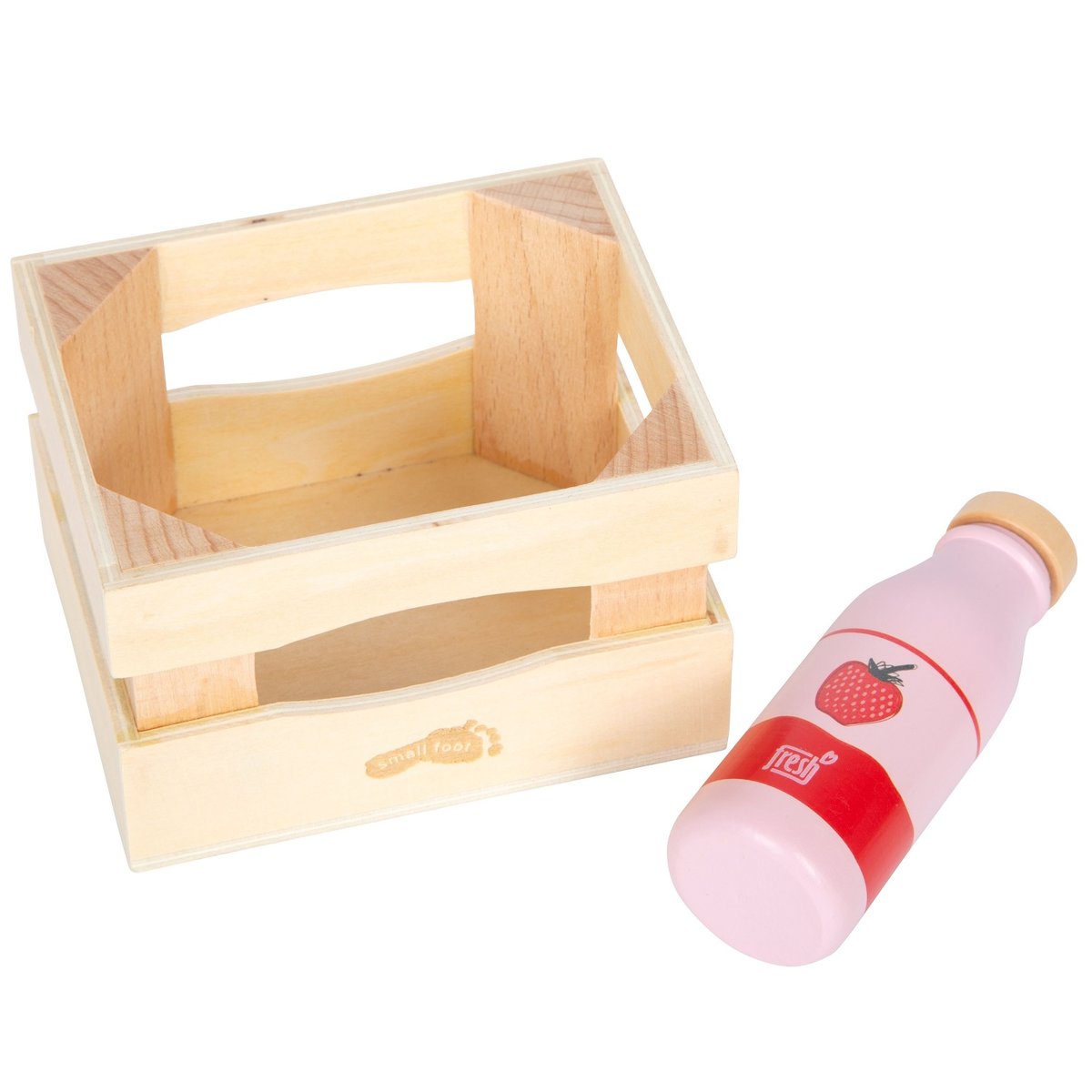 Caisse de boissons lactées beige, SMALL FOOT COMPANY
