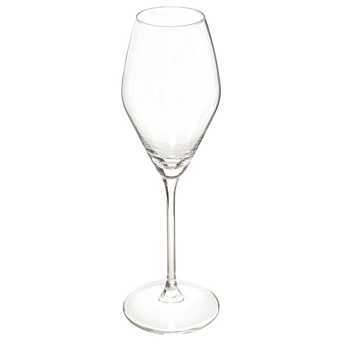 Lot de 6 flûtes à champagne en verre 21 cl SILVIA transparent, SECRET DE GOURMET
