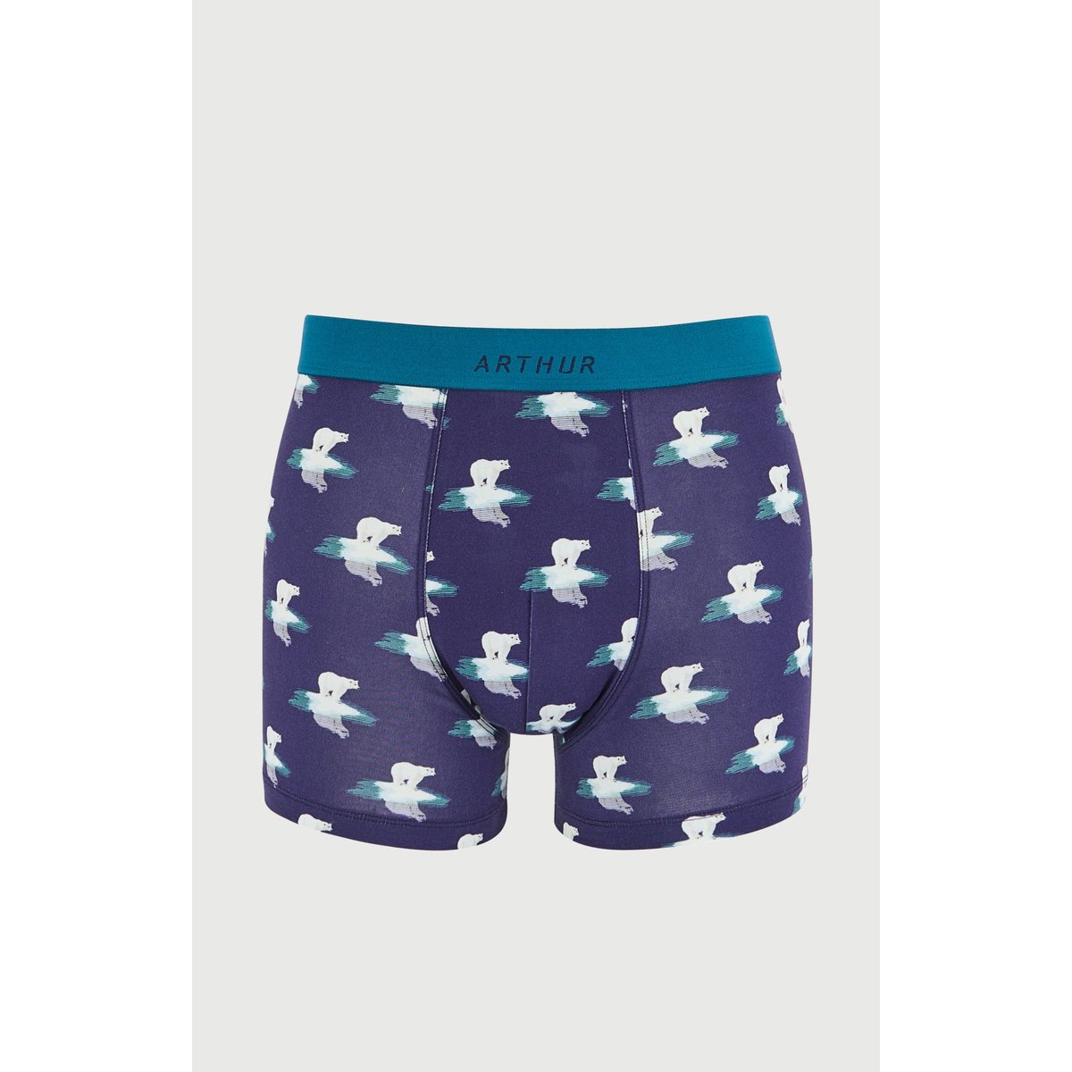 Boxer en jersey de coton imprimé Pôle position marine, ARTHUR