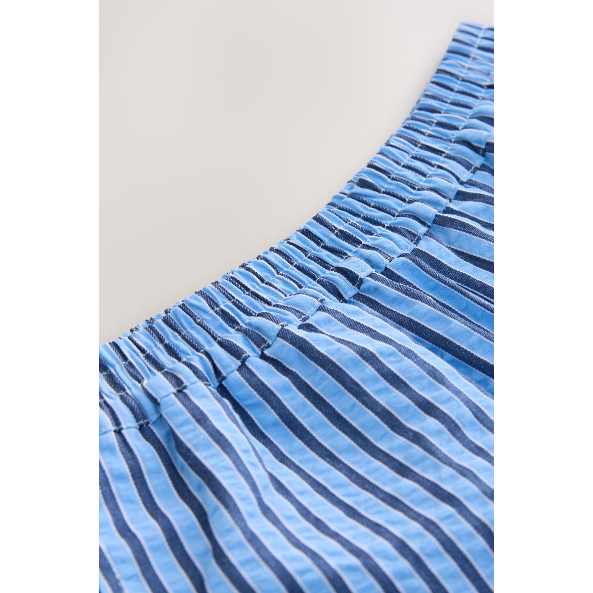 Short rayé élastique bleu, NEXT