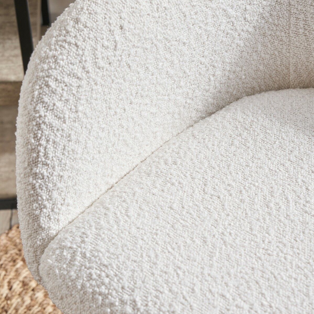 Rosetti Boucle Swivel Height-Adjustable Office Chair white, ÉDITÉ