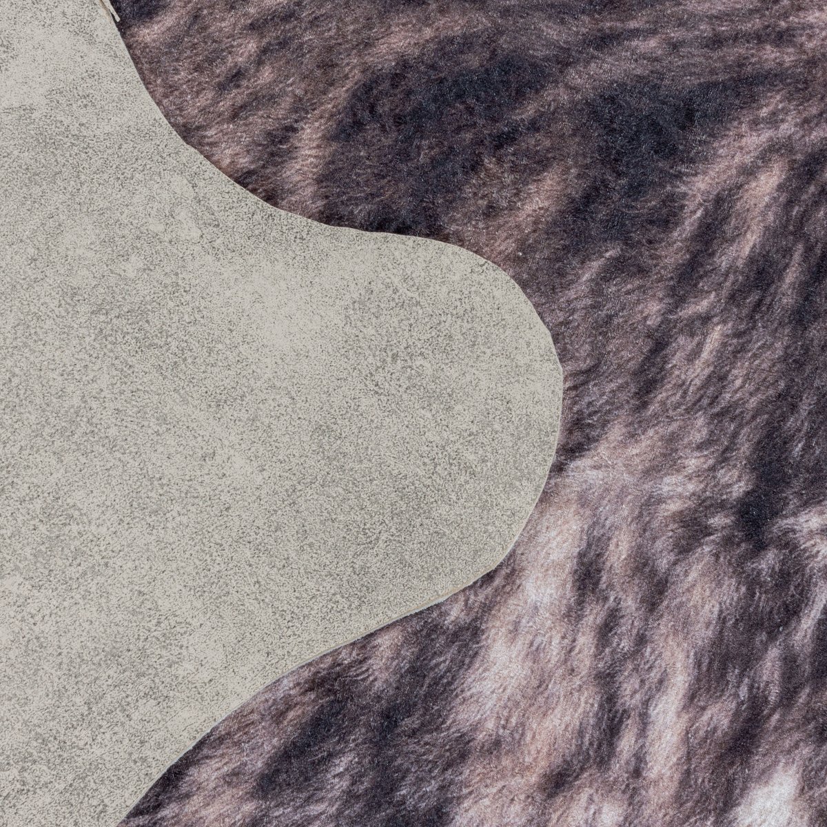 Tapis imitation peau de bête ETOSHA marron, NAZAR RUGS