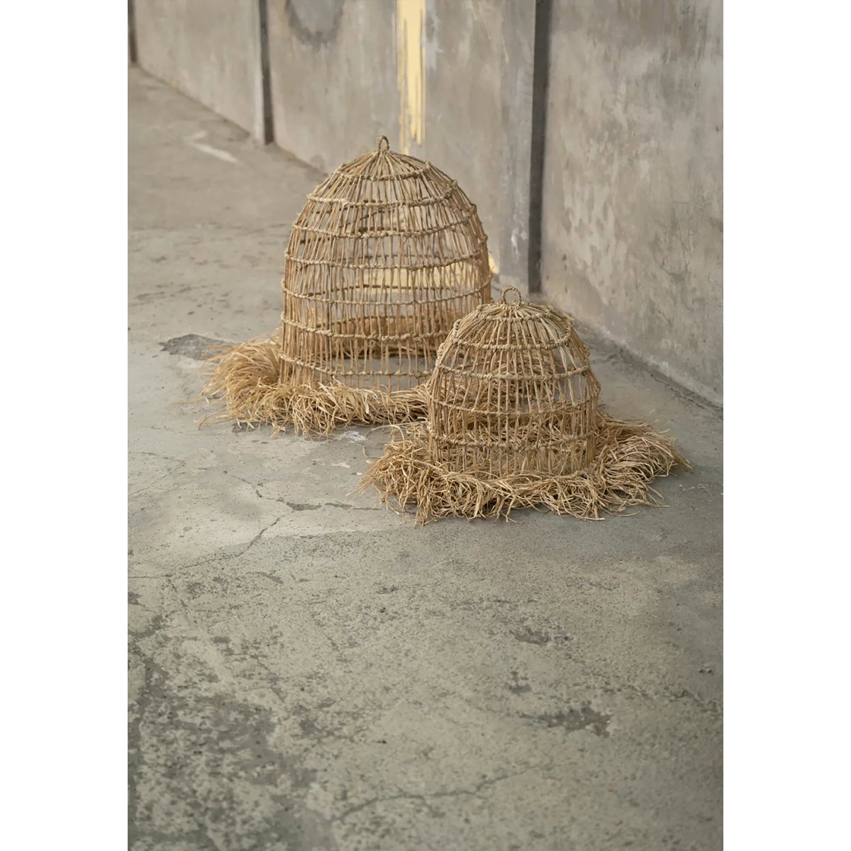 Suspension en herbe mendong CASITA beige, BAZAR BIZAR