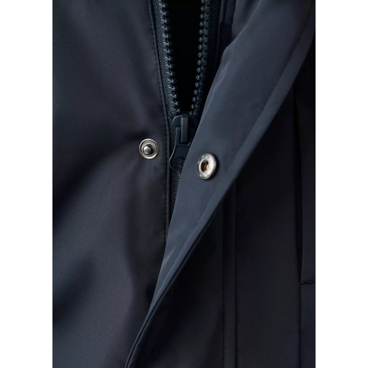 Anorak matelassé à capuche bleu marine foncé, MANGO BABY