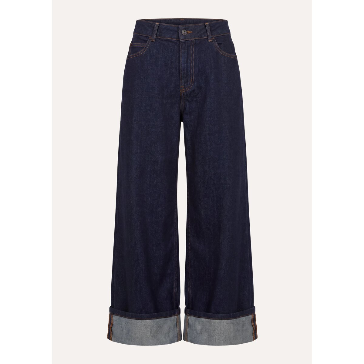Jean cropped en coton biologique dark brut, LA FEE MARABOUTEE