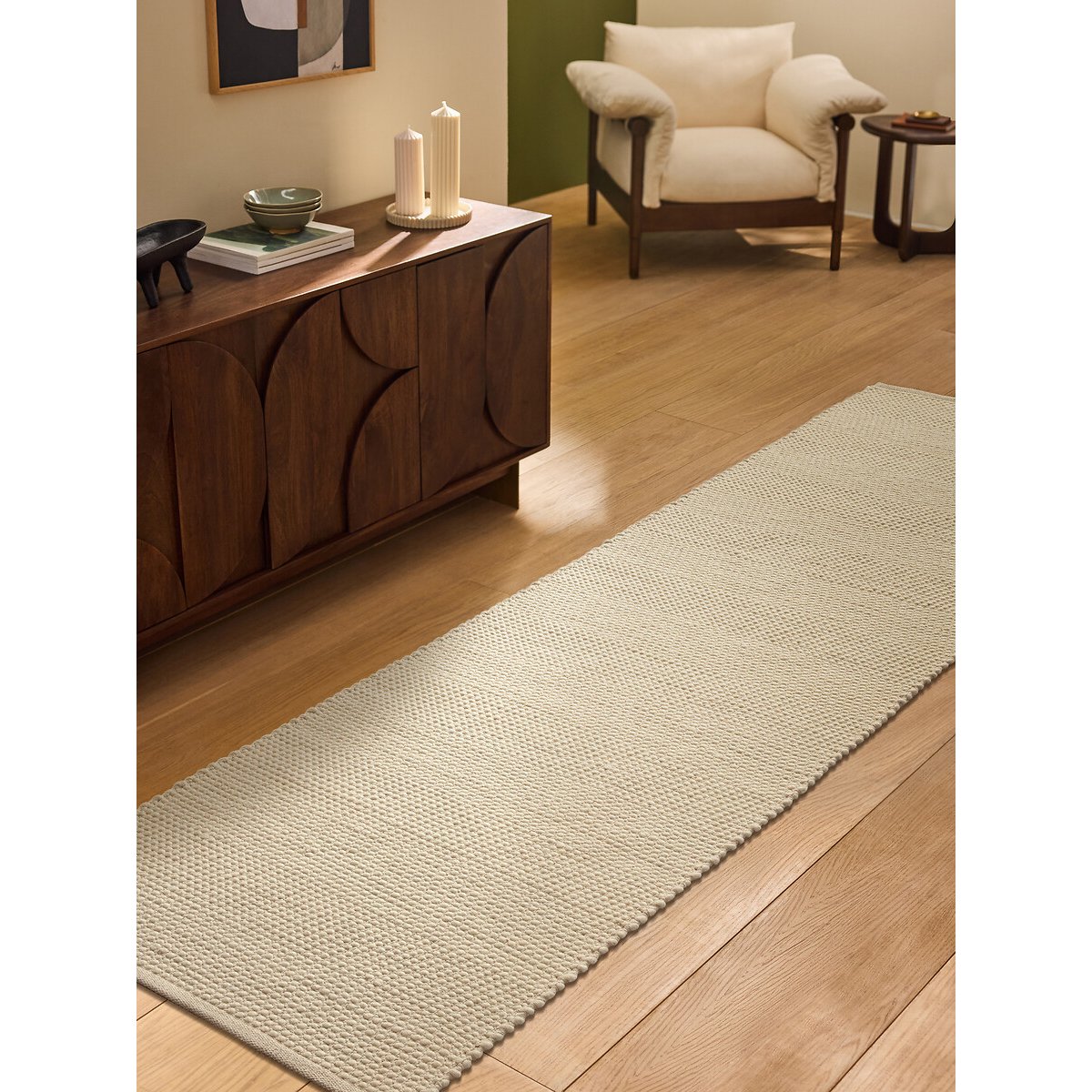 MADE.COM Varden Handwoven Runner natural, MADE