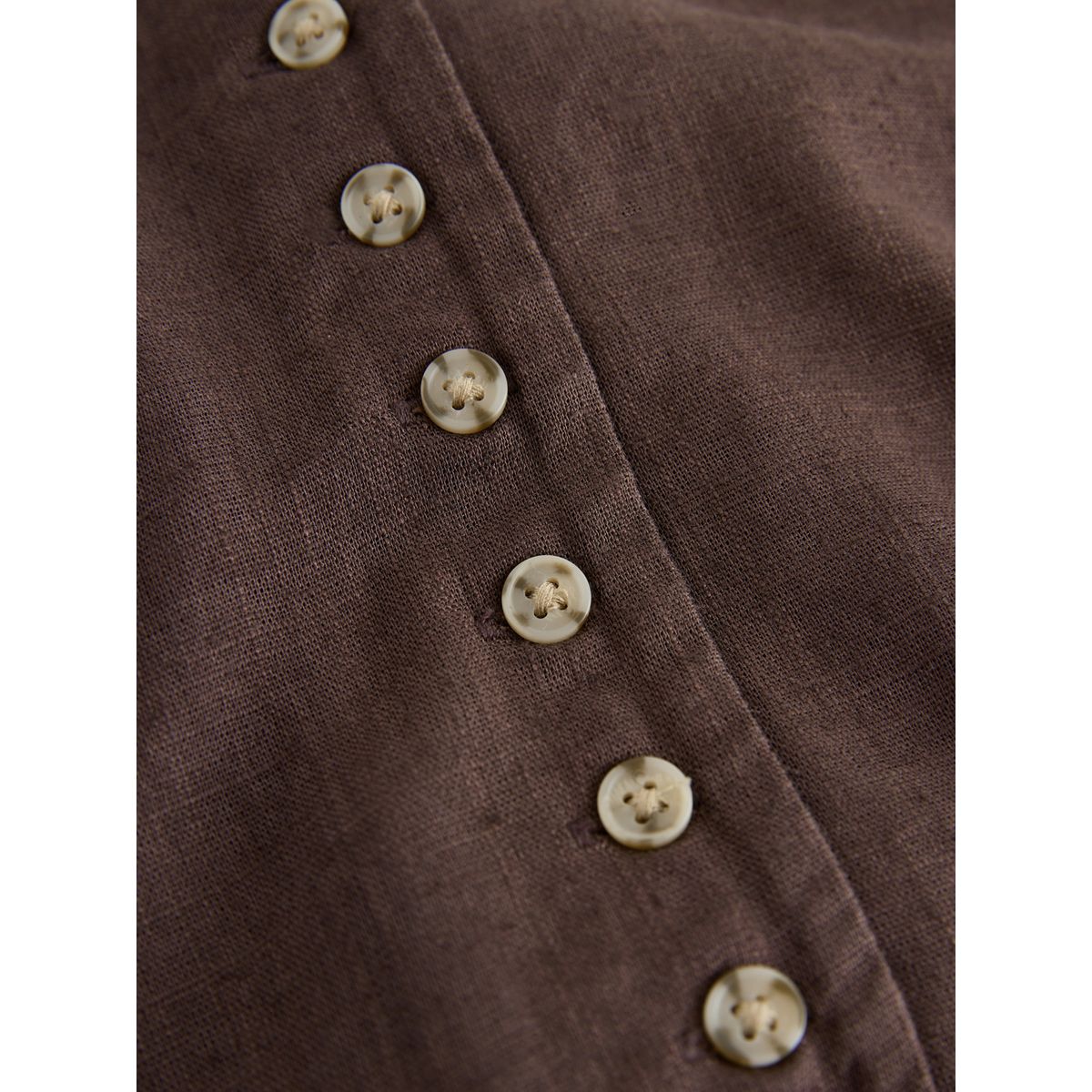 Gilet sans manches dos nu avec lin marron chocolat, NEXT